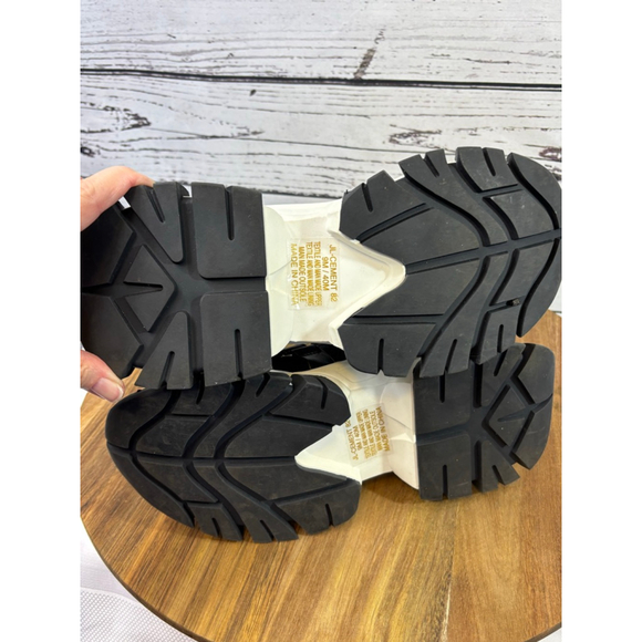 Women's JLO Black & White Sock Chunky Sneakers Size 9 - Picture 10 of 13